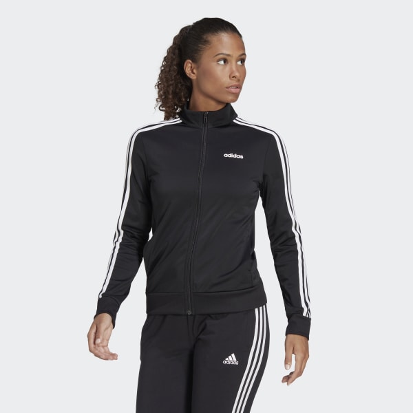 Adidas Essentials Men's Must Have Tricot Track Jacket - Black