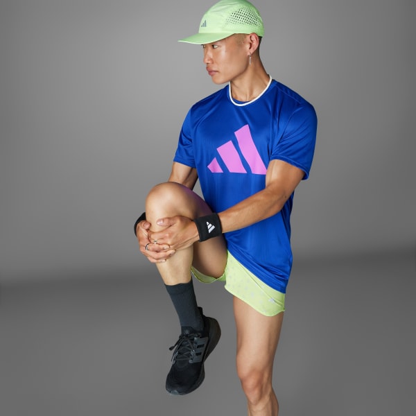 สีน้ำเงิน เสื้อยืด Run It