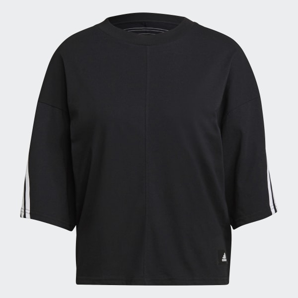 Đen Áo Thun 3 Sọc Future Icons adidas Sportswear EKT16