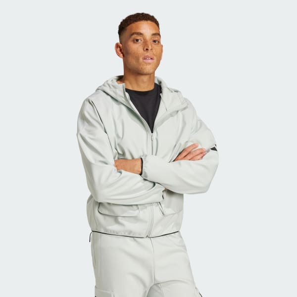 Grigio Felpa con cappuccio City Escape Premium Full-Zip