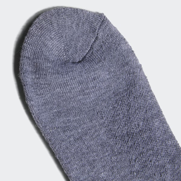 Grey Trefoil No-Show Socks 6 Pairs CWE21A