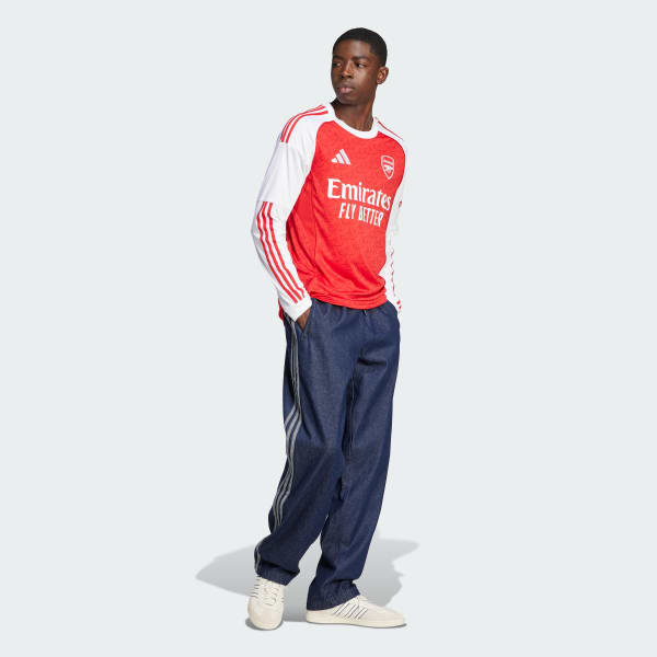 adidas Arsenal 25/26 Long Sleeve Home Jersey - Red | Free
