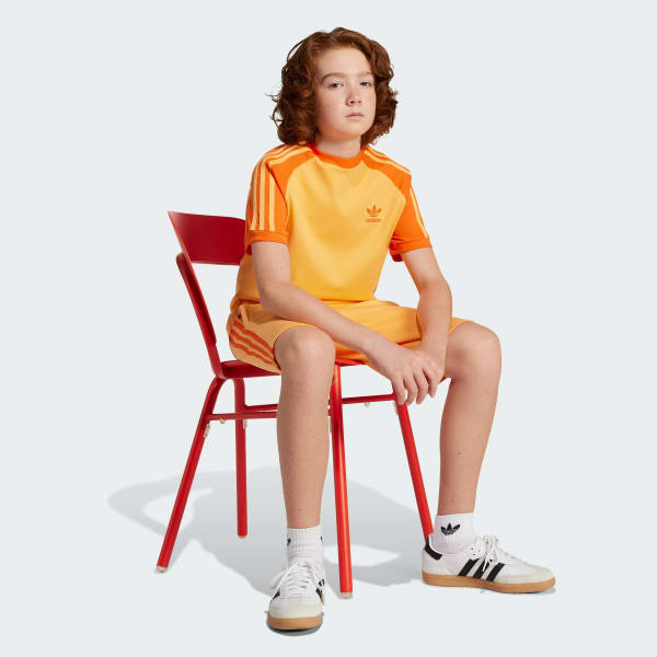 Orange Adicolor 3-Stripes Tee Kids