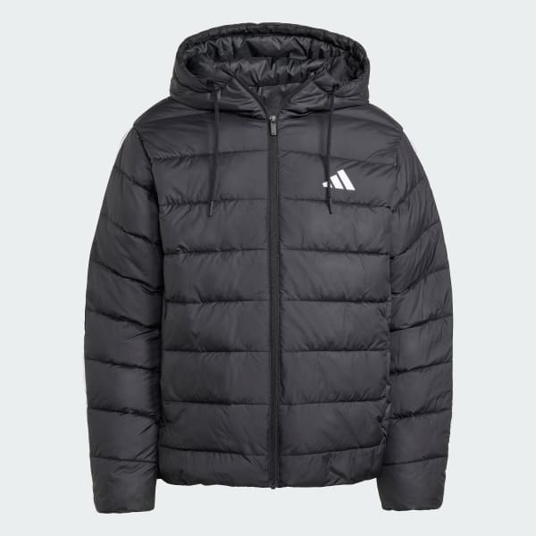 Black Essentials CLIMAWARM 3-Stripes Synthetic Down Jackets