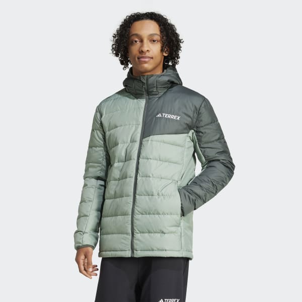 adidas Kurtka Terrex Multi Light Down Hooded - Szary