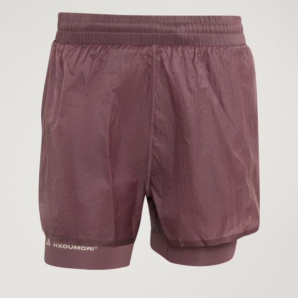 Mor Adi365 H.Koumori 2-In-1 Koşu Şortu
