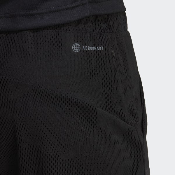 Zwart Melbourne Tennis Two-in-One 7-inch Short