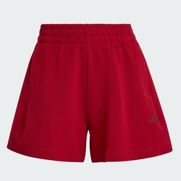 Burgundy Future Icons Small Logo Shorts