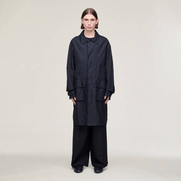 Black Y-3 NYLON PARKA