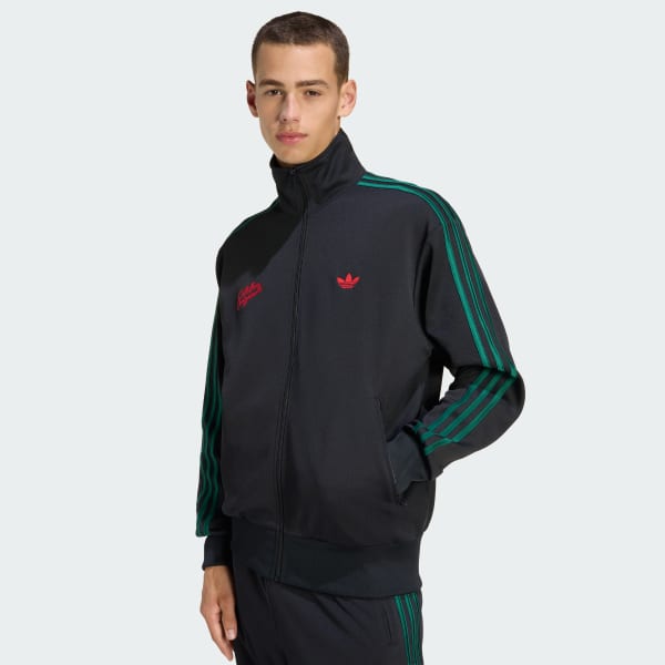 Negro Chaqueta Deportiva Firebird Roses