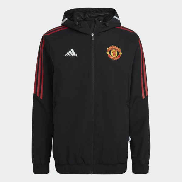 Black Manchester United Condivo 22 All-Weather Jacket I6762