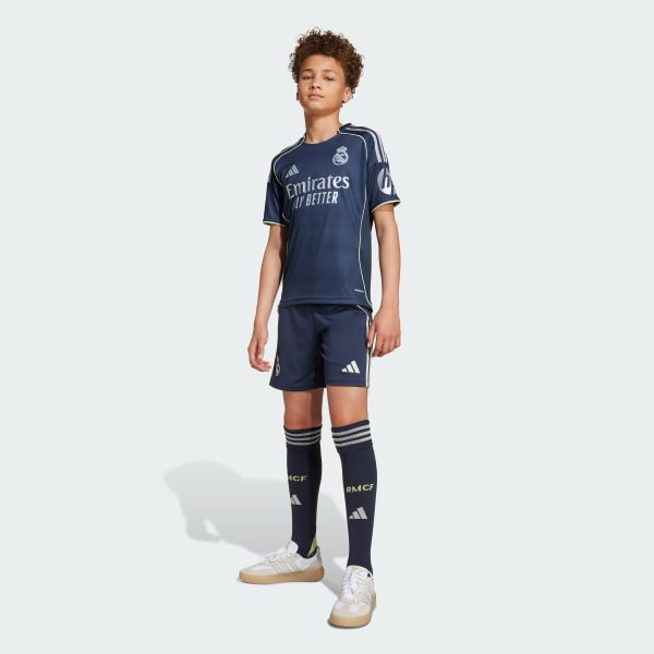 Blauw Real Madrid 25/26 Jeugd Uittenue Kids