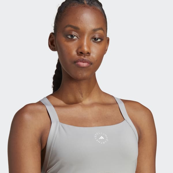 Grey adidas by Stella McCartney TruePurpose Medium Support Bra