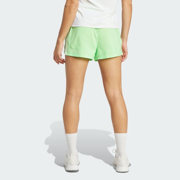 groen Pacer Training 3-Stripes Geweven High-Rise Short