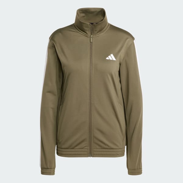 adidas Tricot 3-Stripes Track Jacket - Green | Free Shipping
