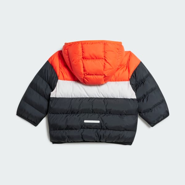 Orange Synthetic Down Jacke