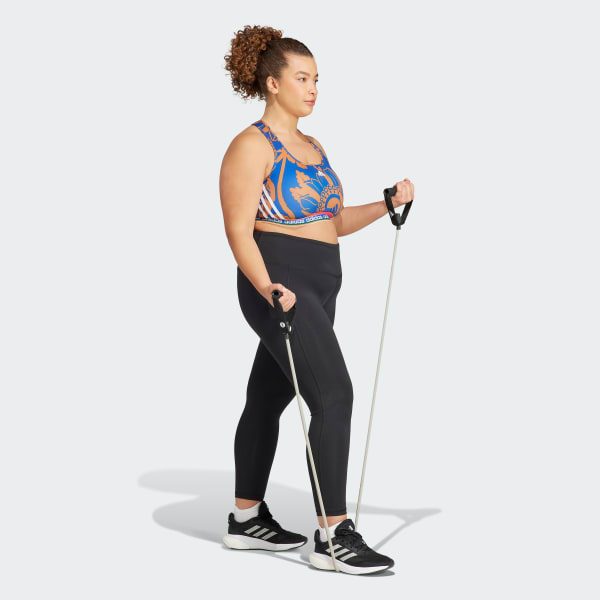 Azul Top Deportivo adidas x FARM Rio Soporte Medio (Tallas Grandes)