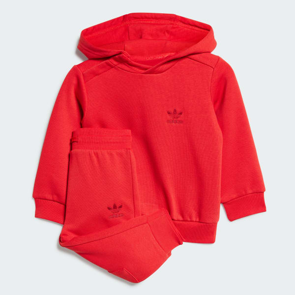 adidas Hoodie Cargo Set Kids Red Free Shipping with adiClub adidas US