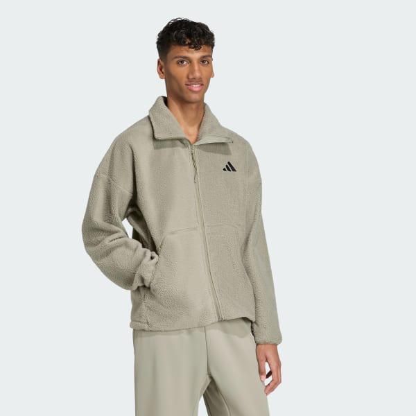 zelená Flísová bunda City Tech High Pile Fleece Full-Zip