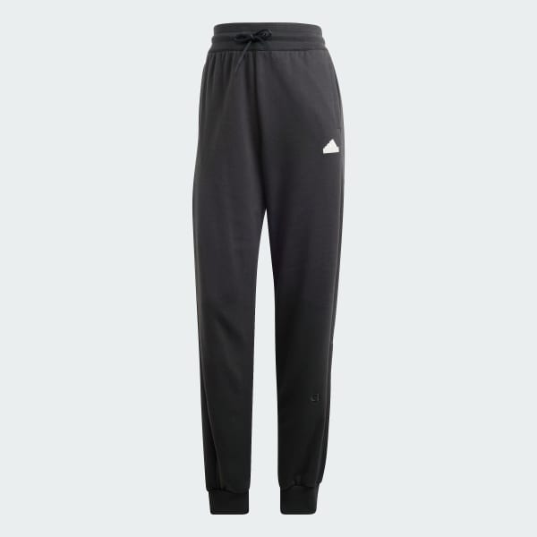 cerná Embroidered French Terry Loose Joggers
