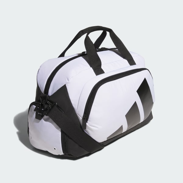 ホワイト 【ゴルフ】シューズポケット付キ ボールドロゴダッフルバッグ