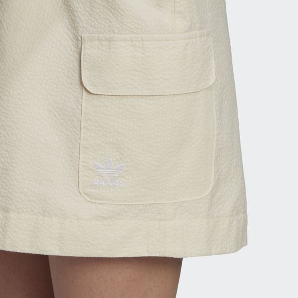 adidas Adicolor Classics Poplin Skirt - Beige | adidas UK