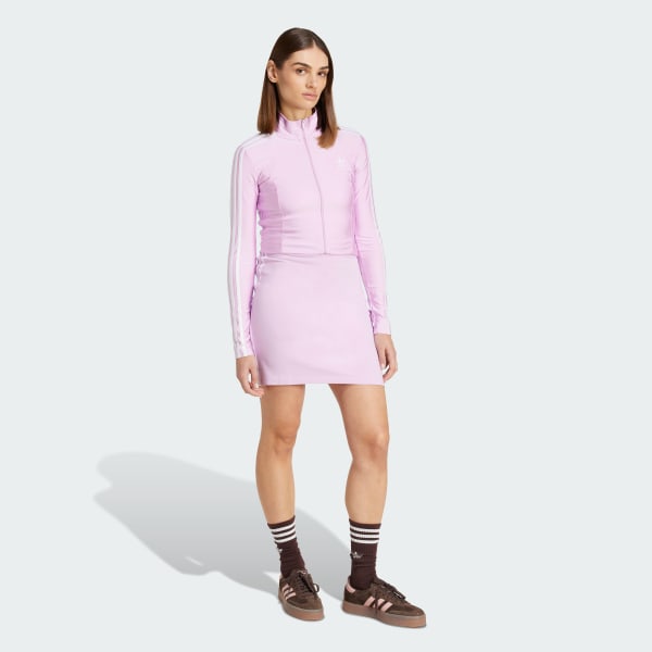 Μωβ Adicolor 3-Stripes Slim Track Top