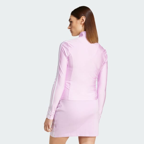 Μωβ Adicolor 3-Stripes Slim Track Top