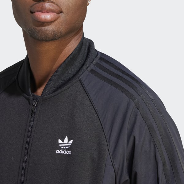 adidas Adicolor Re Pro SST Material Mix Track Jacket Black adidas Thailand