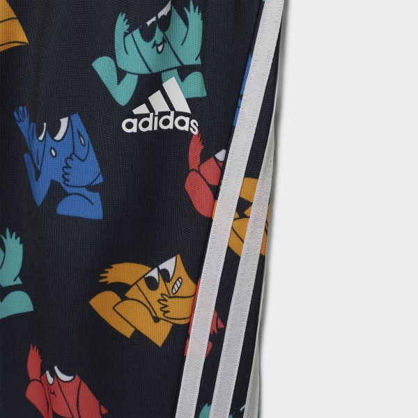 adidas Future Icons Shiny Allover Print Jogger Set (Gender Neutral) - Blue