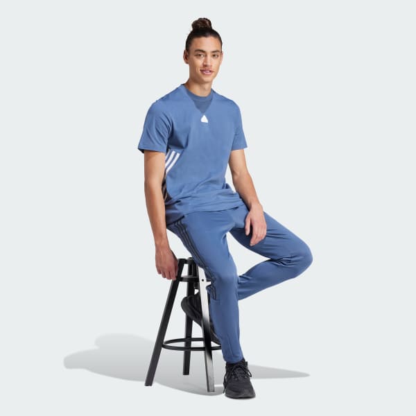 Blue Future Icons 3-Stripes T-Shirt