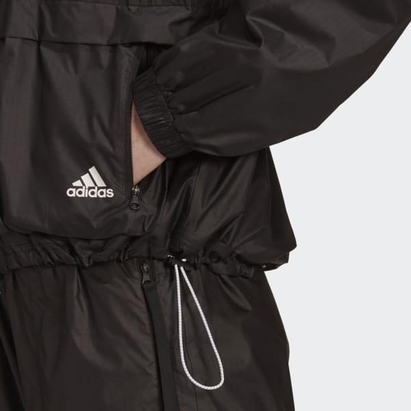 Schwarz adidas Sportswear WND.RDY Woven Jacke BS063