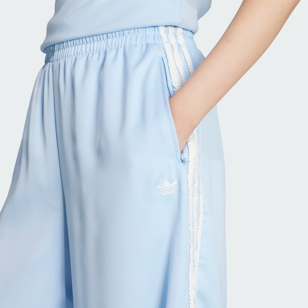 adidas Originals サテン ワイドレッグパンツ ラッフル スリー