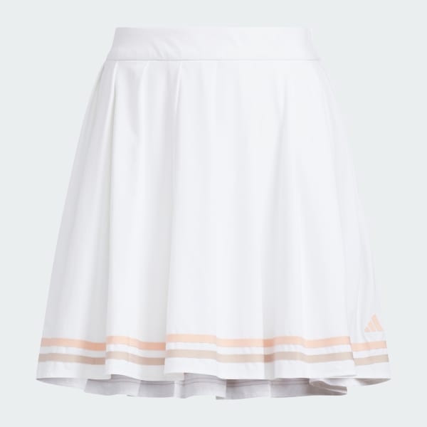 สีขาว กระโปรงพลีต AEROREADY