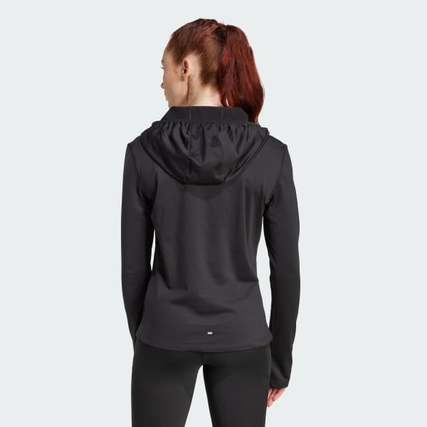 Svart Own The Run Winterized Hooded Half-Zip