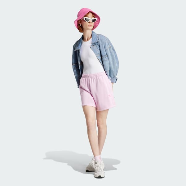 adidas Adicolor Essentials French Terry Shorts - Pink | Women's Lifestyle |  adidas US
