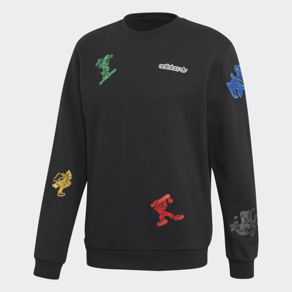 adidas Goofy Crew Sweatshirt - Black 
