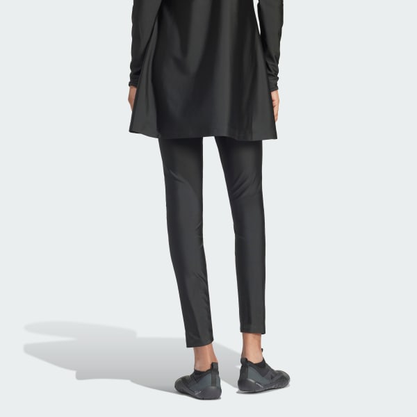 Czerń Legginsy 3-Stripes Swim