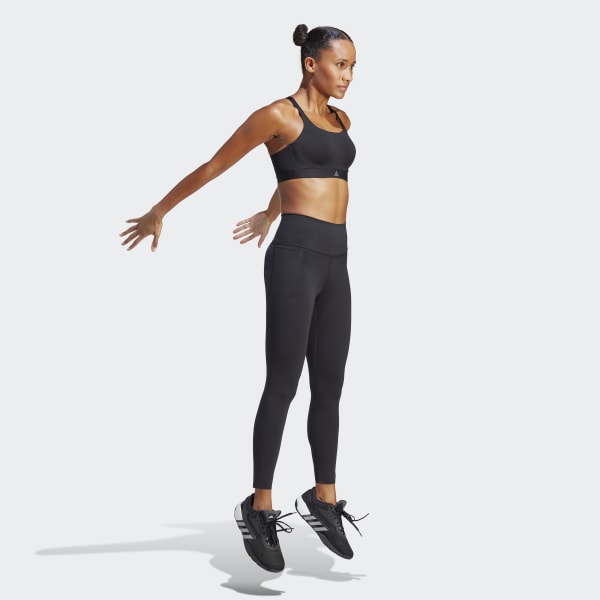 Black Tailored Impact Luxe Training High-Support Bra