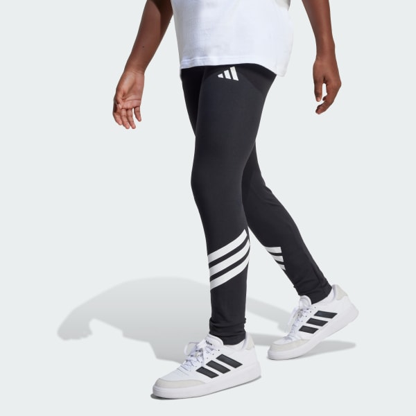 Black Future Icons 3-Stripes Leggings Kids