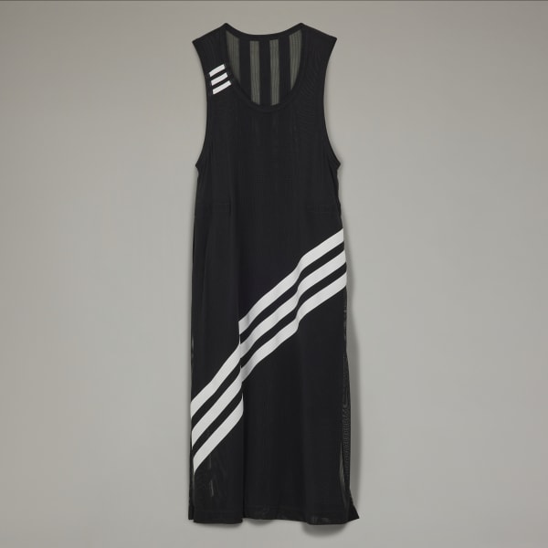 Schwarz CH1 Mesh Tanktop-Kleid F6314