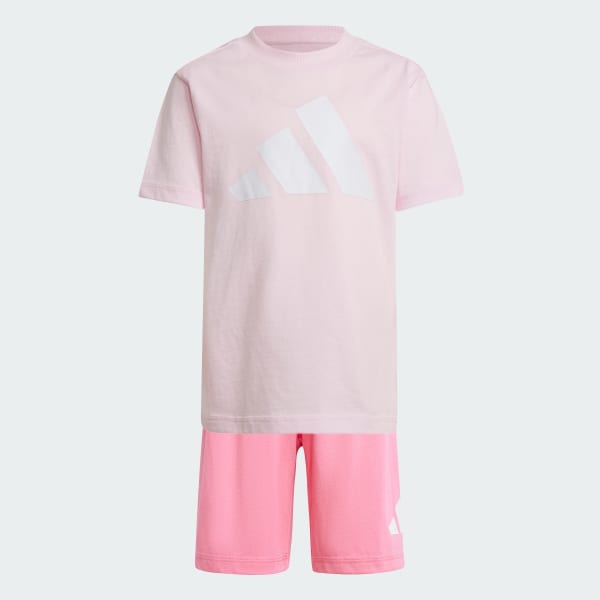 Rosado Conjunto Polo y Short Essentials (Niños)