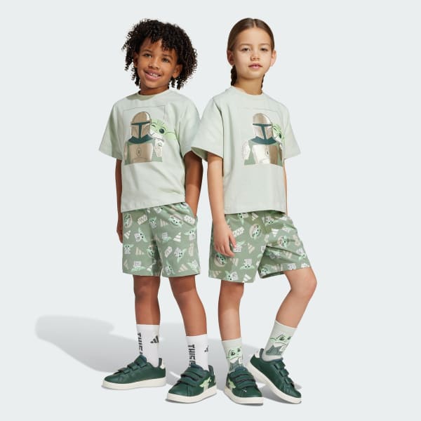 Green ADIDAS STAR WARS MANDALORIAN T-SHIRT SET