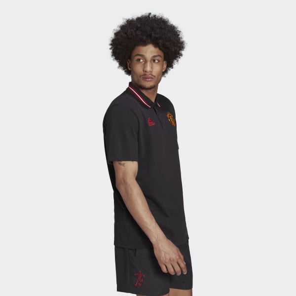 Svart Manchester United DNA Polo Shirt