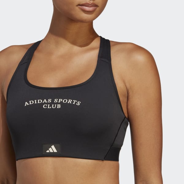 Black Sports Club Medium-Support Bra