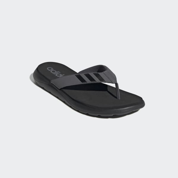 adidas Men's Swim Comfort Flip-Flops - Black | Free Shipping with ...