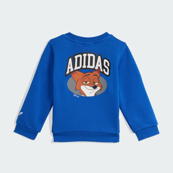 Azul Conjunto adidas Disney de Cuello Redondo para Niños