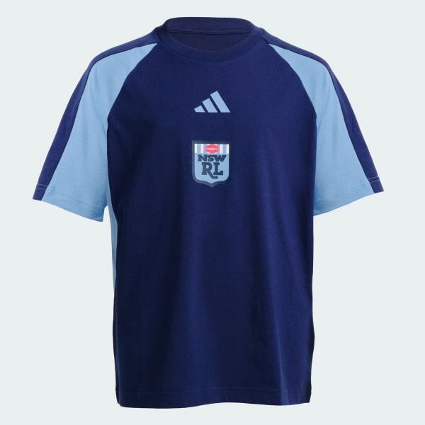 Blue New South Wales Colourblock Tee - Youth