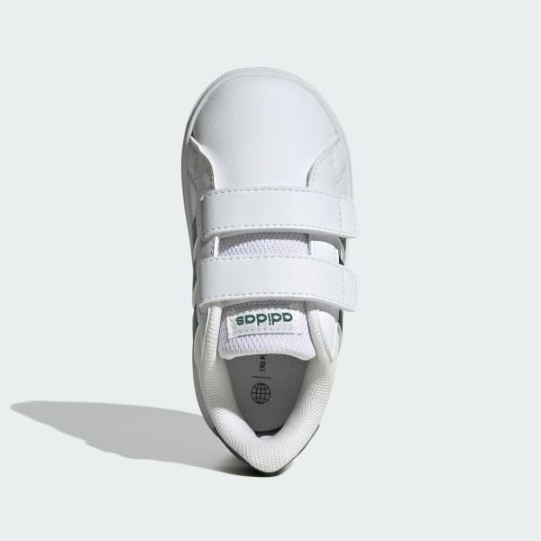 Hvit Grand Court Lifestyle Hook and Loop Sko