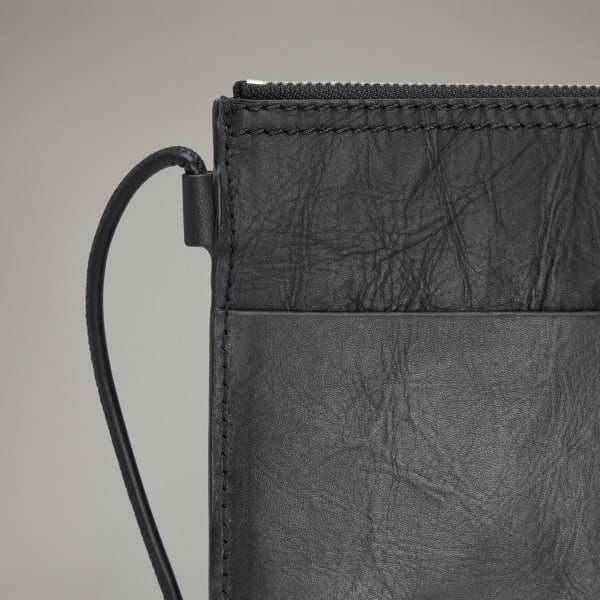 Y-3| (Y-3 CROSS BODY (JD2914)) adidas Y-3 Leather Crossbody Bag - Black | Free Shipping